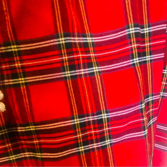 Like An Angel Red Plaid Punk Rock Joggers With Zipper Legs Womens Plus Size 1X - Picture 8 of 9